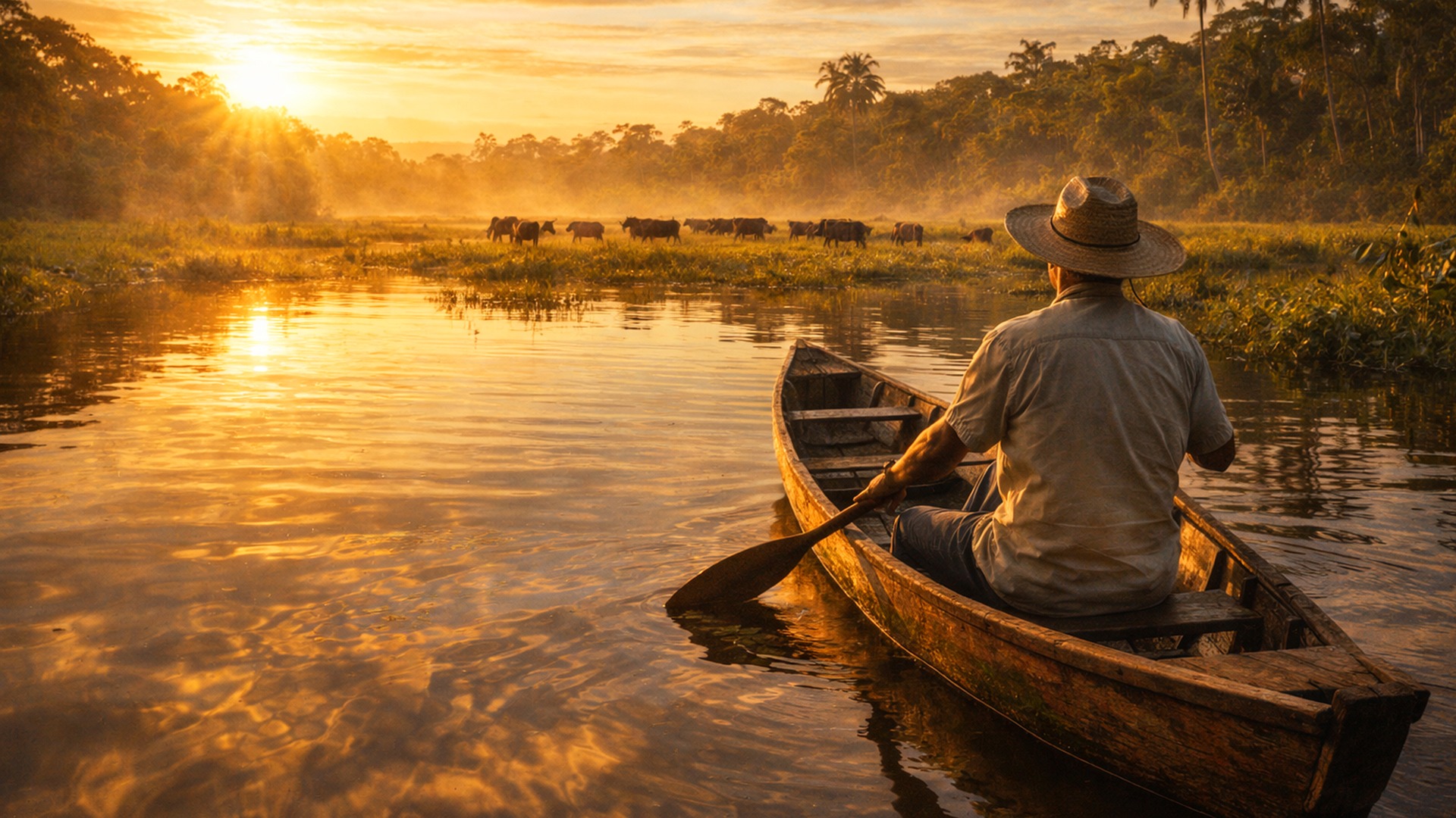 River travel by canoe has long shaped daily life along the Amazon's tributaries