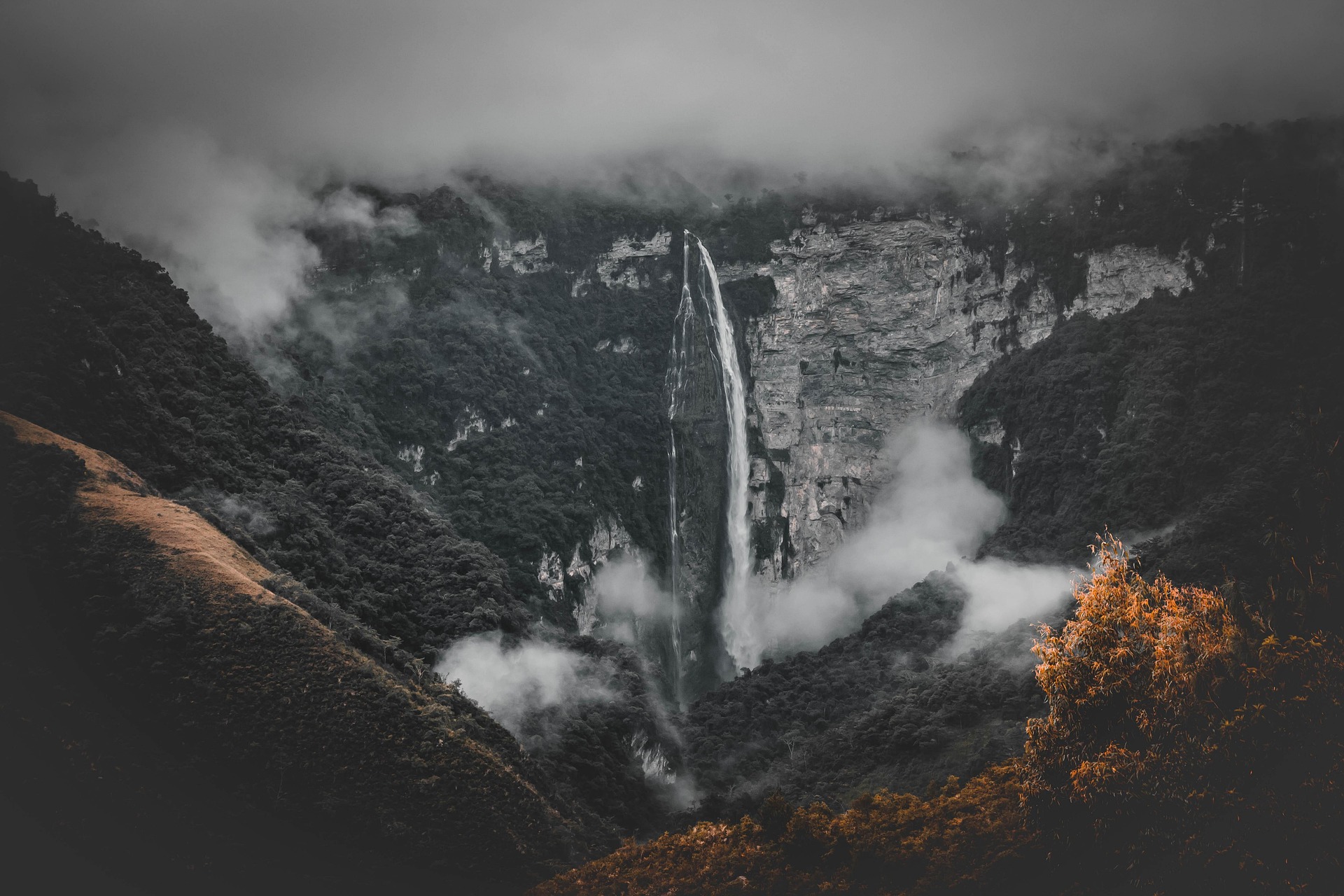 Sacred waterfalls are central to the Shuar arutam vision quest tradition