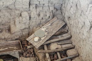The royal tomb of the Lord of Sipan at Huaca Rajada, Peru