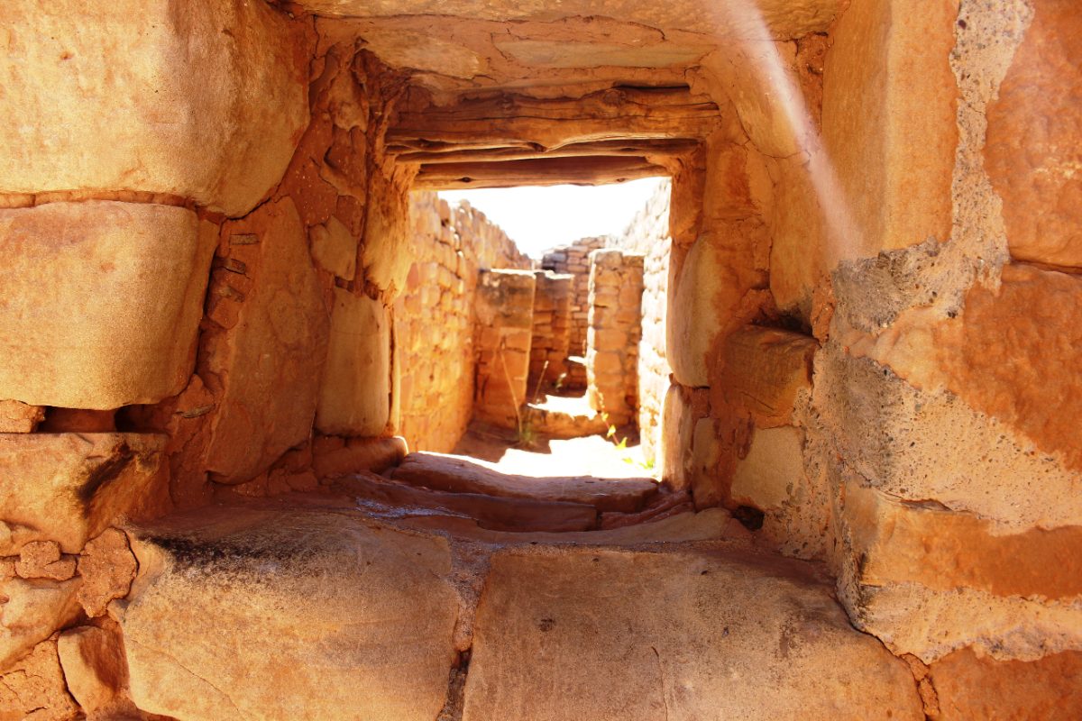 Sun Temple ceremonial structure at Mesa Verde National Park