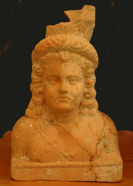A sculpted bust from the Parthian era found at Susa