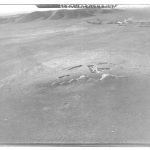 Aerial view of the great mound of Tell Brak in the Khabur plains of northern Syria