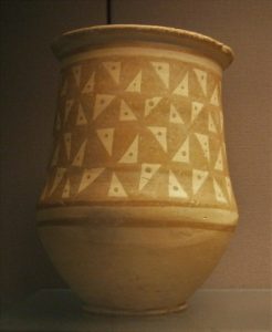 A painted Khabur-ware jar recovered from Tell Brak