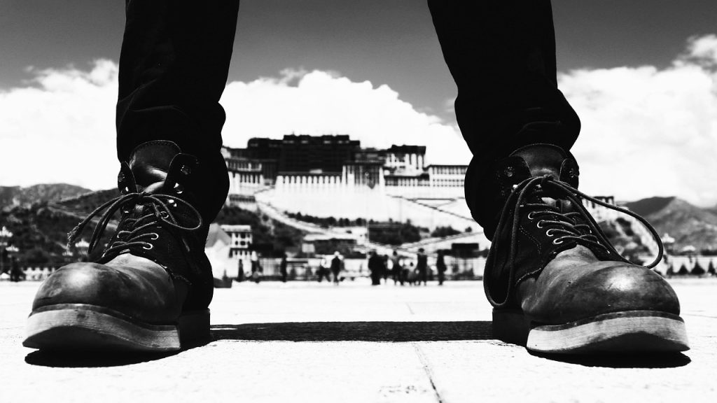 The Potala, symbol of the union of faith and rule in old Tibet.