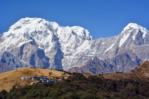 Himalayan mountains at dawn