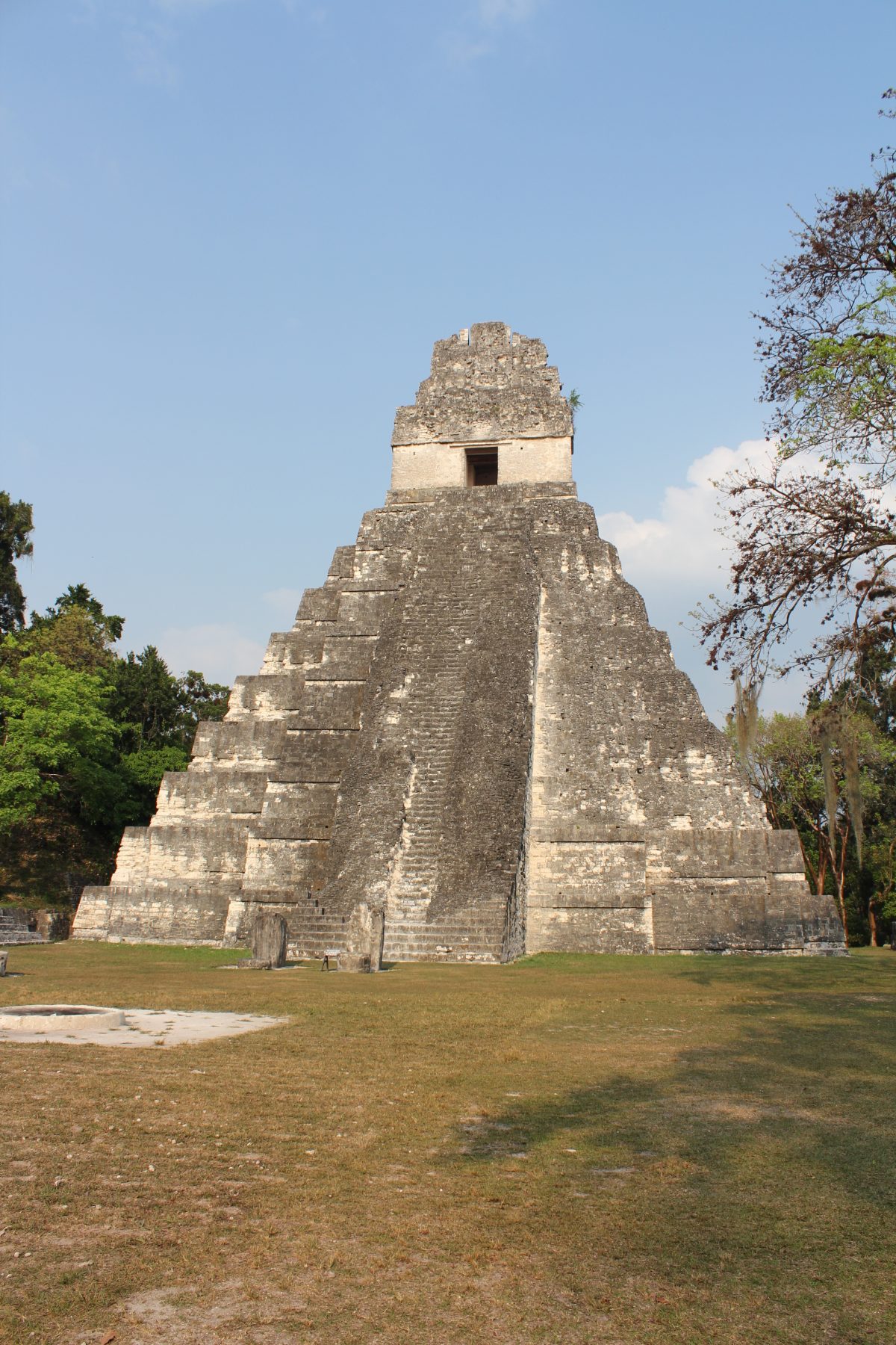 Close view of Temple I, the Temple of the Great Jaguar, at Tikal