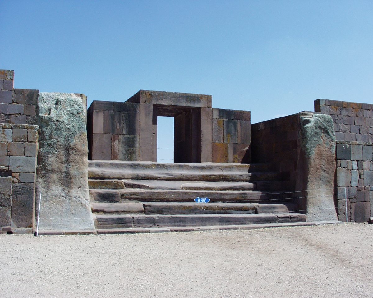 Staircase entrance to the Kalasasaya temple at Tiwanaku