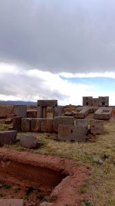 Precisely cut stone blocks showing advanced masonry at Pumapunku, Tiwanaku