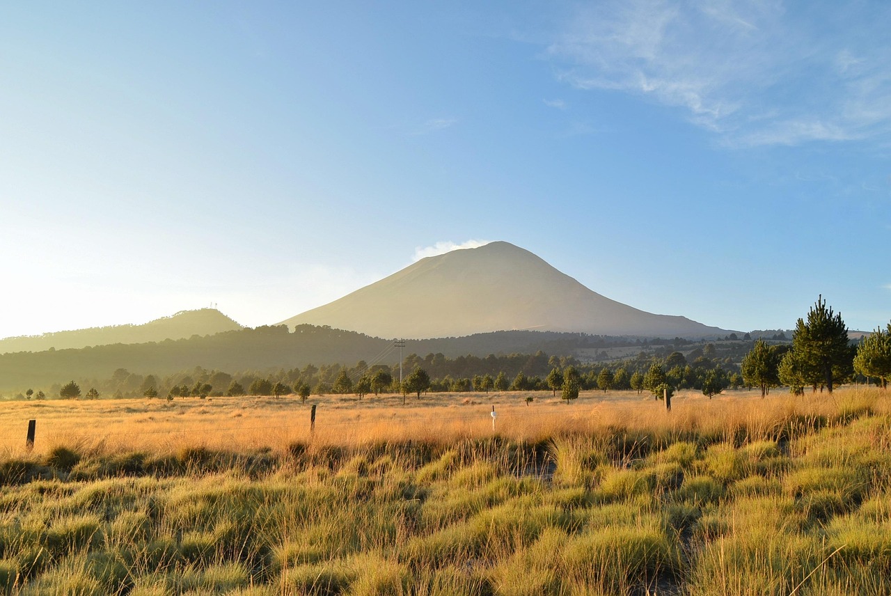 Rugged volcanic highlands shape the Tlapanec world.