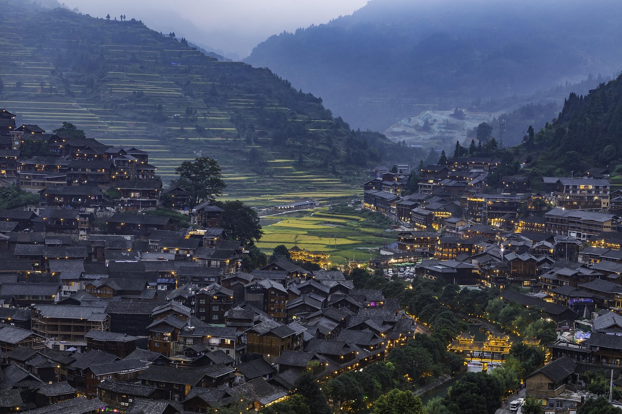 A mountain village of the kind found across the Tlapanec sierra.