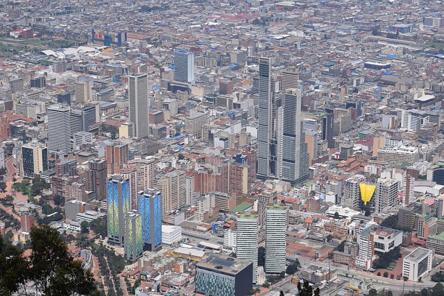 Modern Bogotá, built on the high savanna that was once the political center of the Muisca confederation