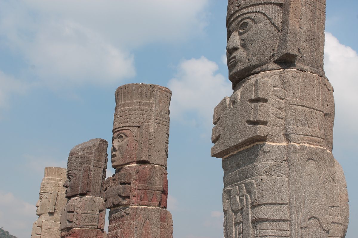 The four Atlantes stone warrior figures at Tula