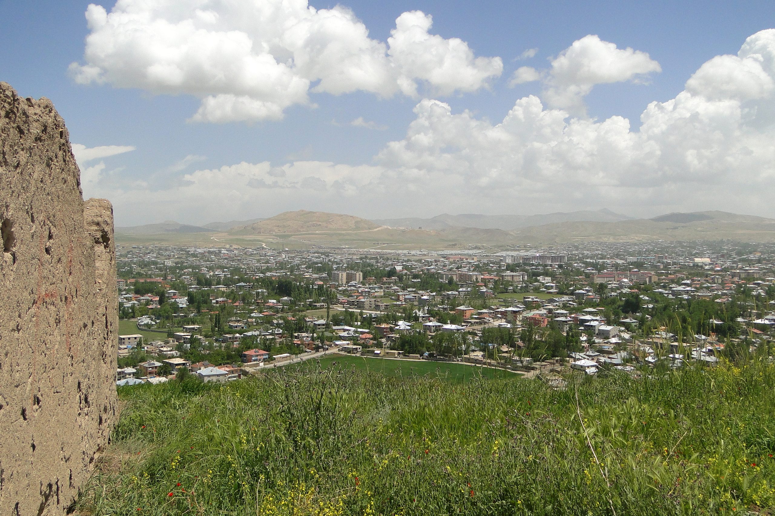 A view over the modern city of Van from the old citadel