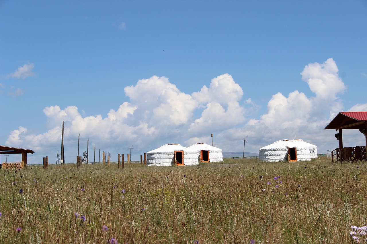 The felt yurt, home of the Tuvan herders