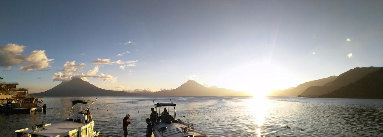 Lakeside town on the shore of Lake Atitlán