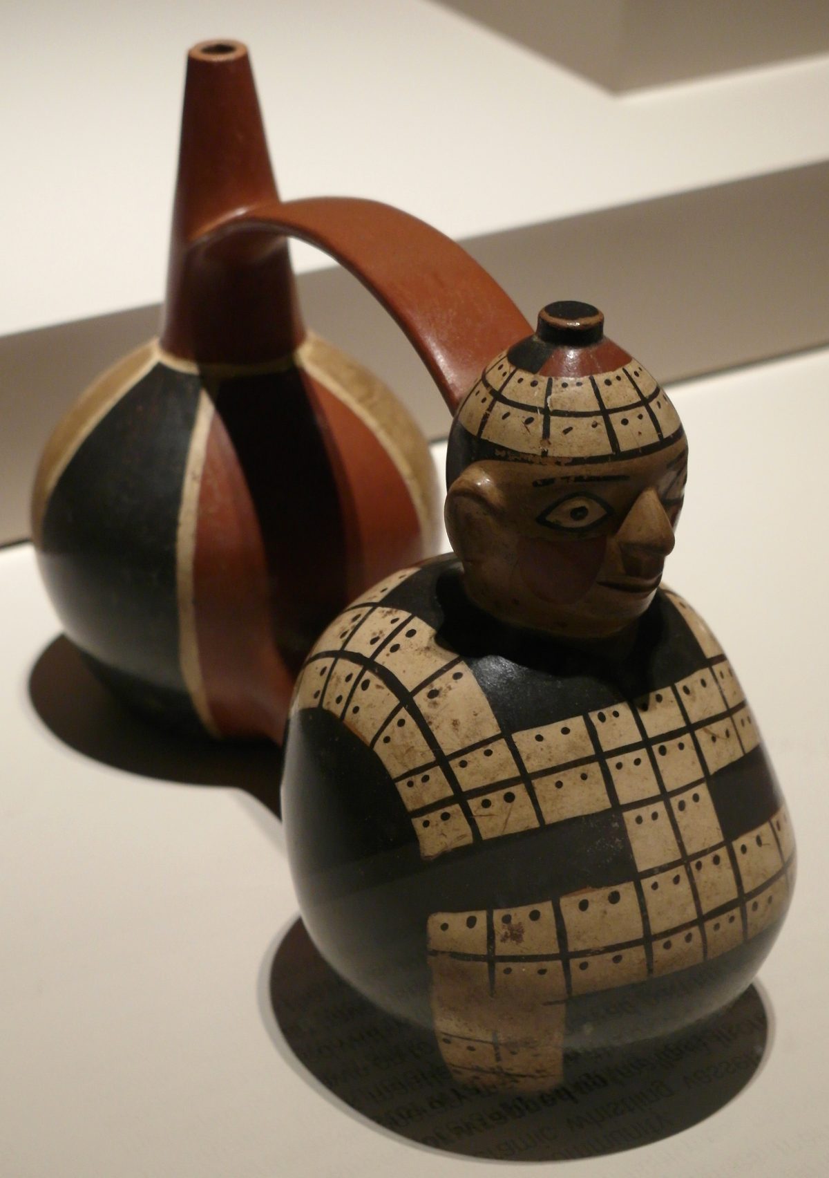 Whistling vessel from a Wari funerary bundle