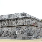 Temple of the Feathered Serpent at Xochicalco archaeological site in Morelos Mexico