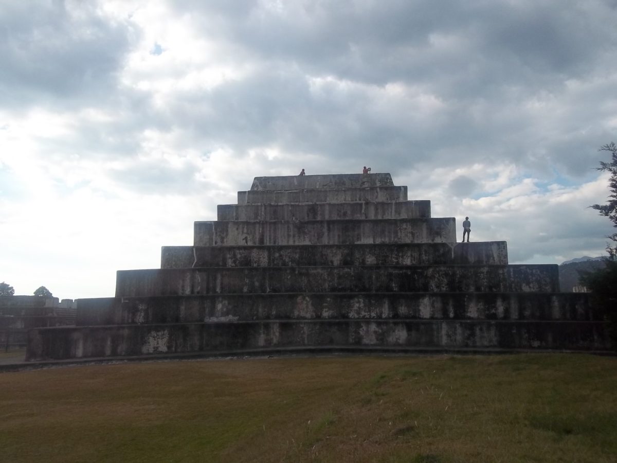 Temple structure at Zaculeu near Huehuetenango, Guatemala