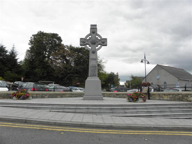 A Celtic high cross at Letterkenny, emblem of Irish Christianity