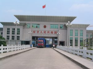 A street view of Dongxing, the border city on the Beibu Gulf that anchors the Jing homeland