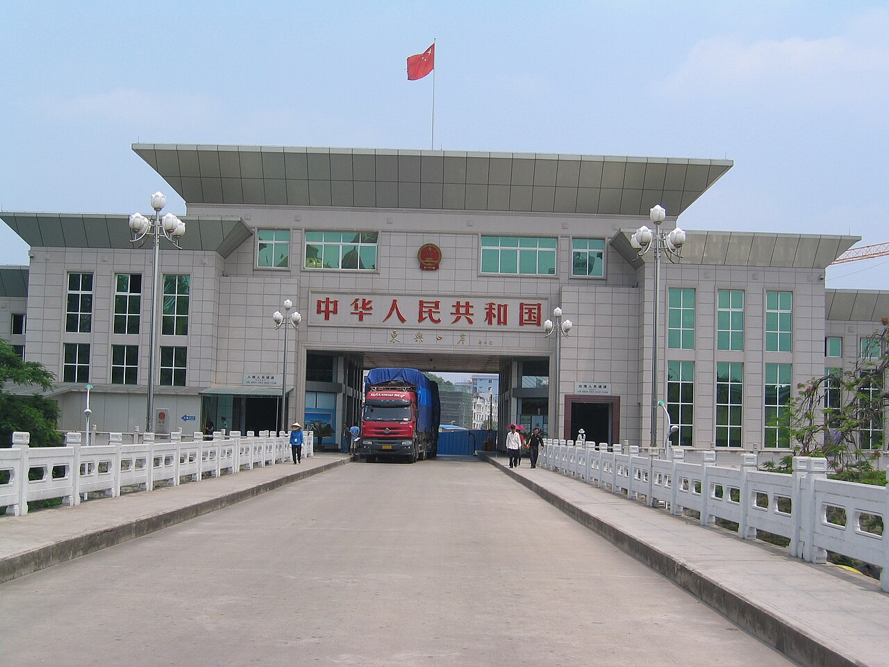 A street view of Dongxing, the border city on the Beibu Gulf that anchors the Jing homeland