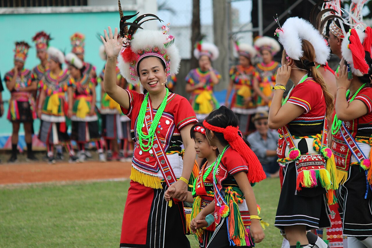 Indigenous dancers performing at the Amis Music Festival in modern Taiwan