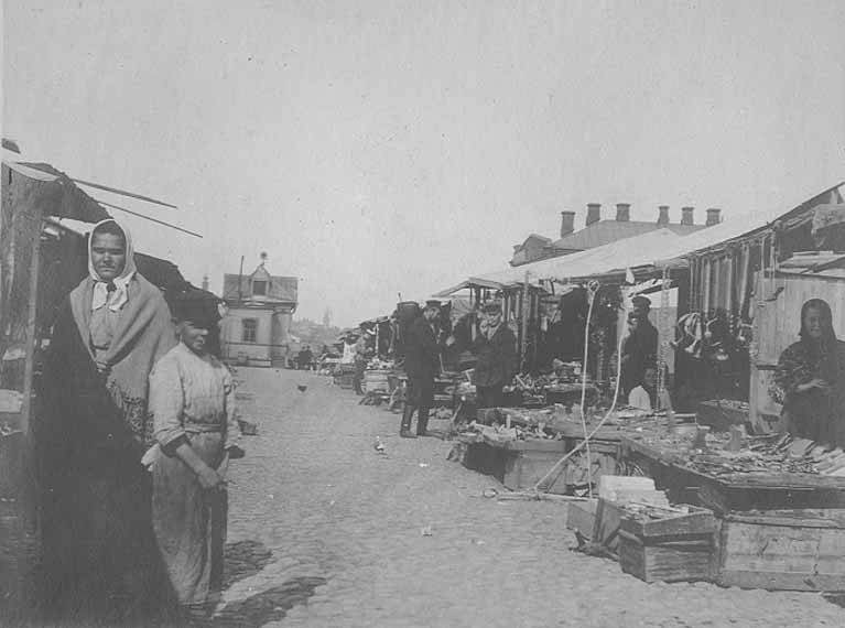 A Russian village around 1905, the kind of close farming community the settlers recreated