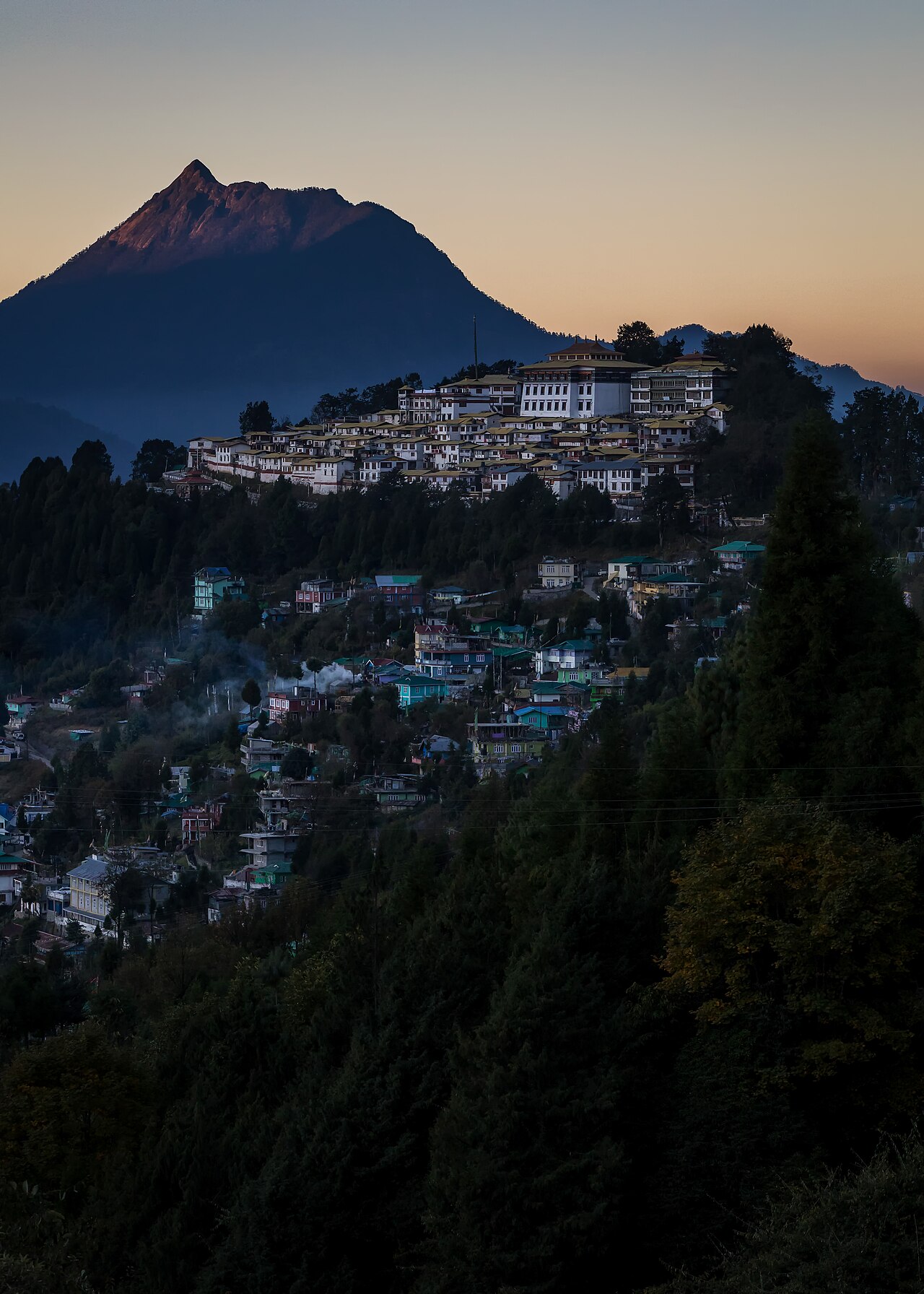 Tawang Monastery in the morning light, a living centre of Monba culture today
