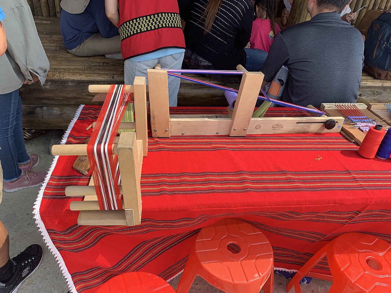 A traditional weaving loom of the Taiwanese indigenous peoples