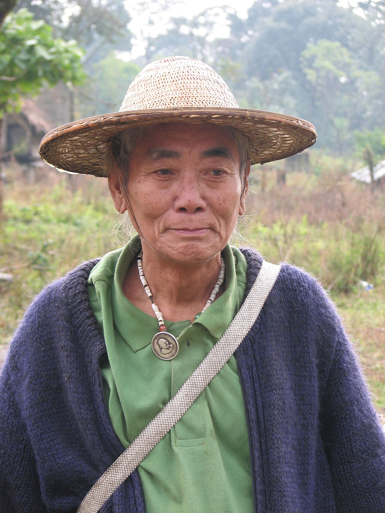 An Idu-Mishmi elder of the eastern Himalaya, from a people of animist belief like the Lhoba