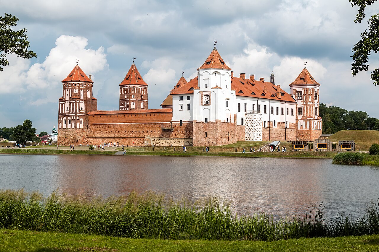 Mir Castle, a monument of the medieval Grand Duchy of Lithuania to which the Belarusians belonged