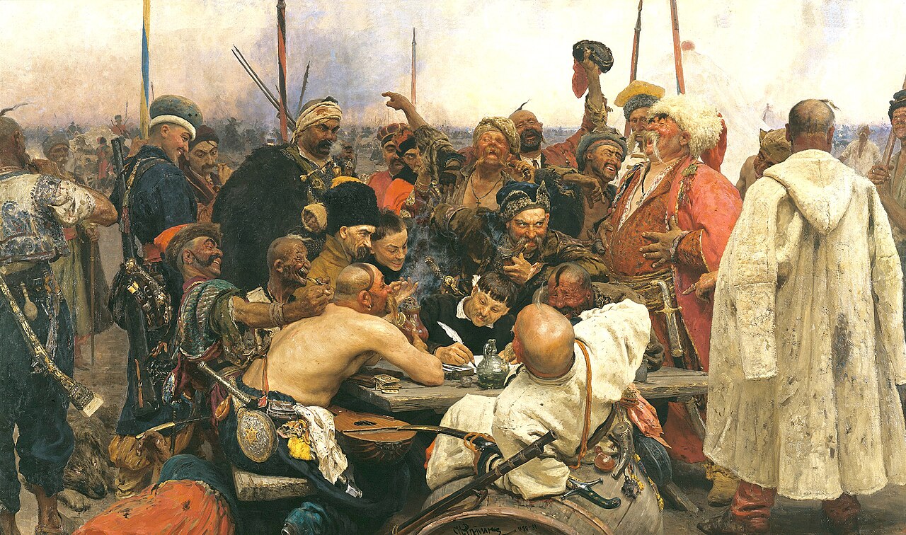 Repin’s painting of the Zaporozhian Cossacks, symbol of Ukrainian freedom
