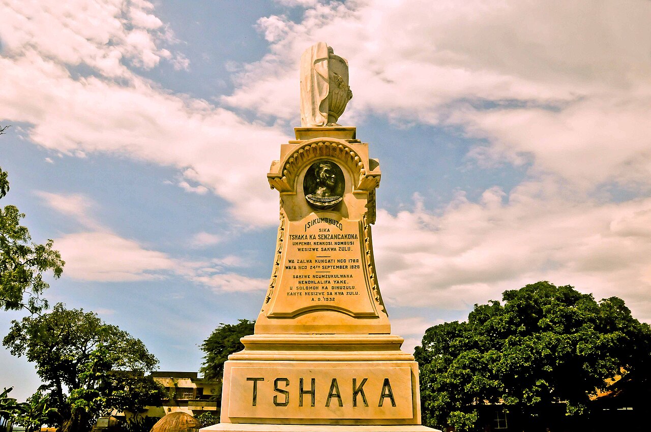 The memorial to Shaka, from whom the Ndebele broke away