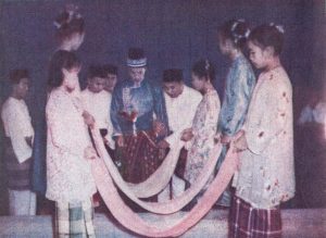 Ceremony at an Acehnese wedding