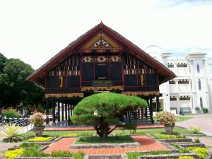The rumoh Aceh, the traditional stilt house of the Acehnese