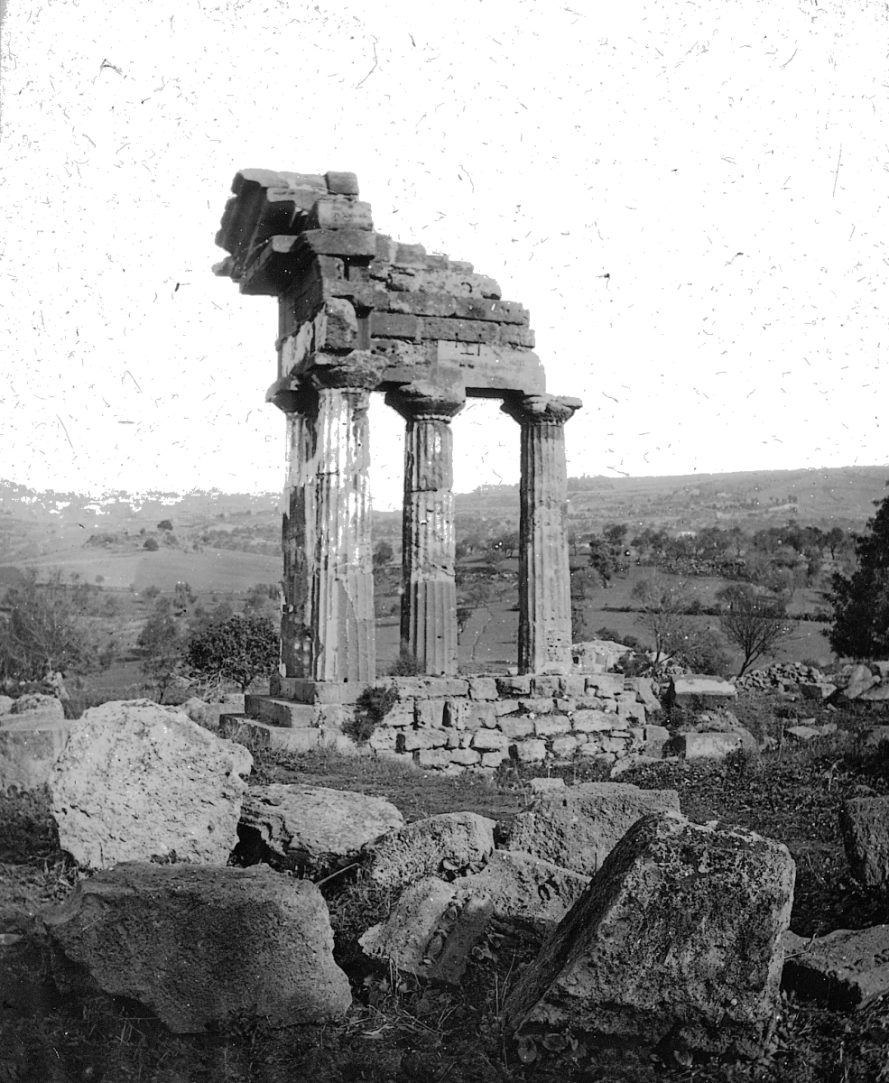 The four remaining columns of the Temple of Castor and Pollux at Agrigento.