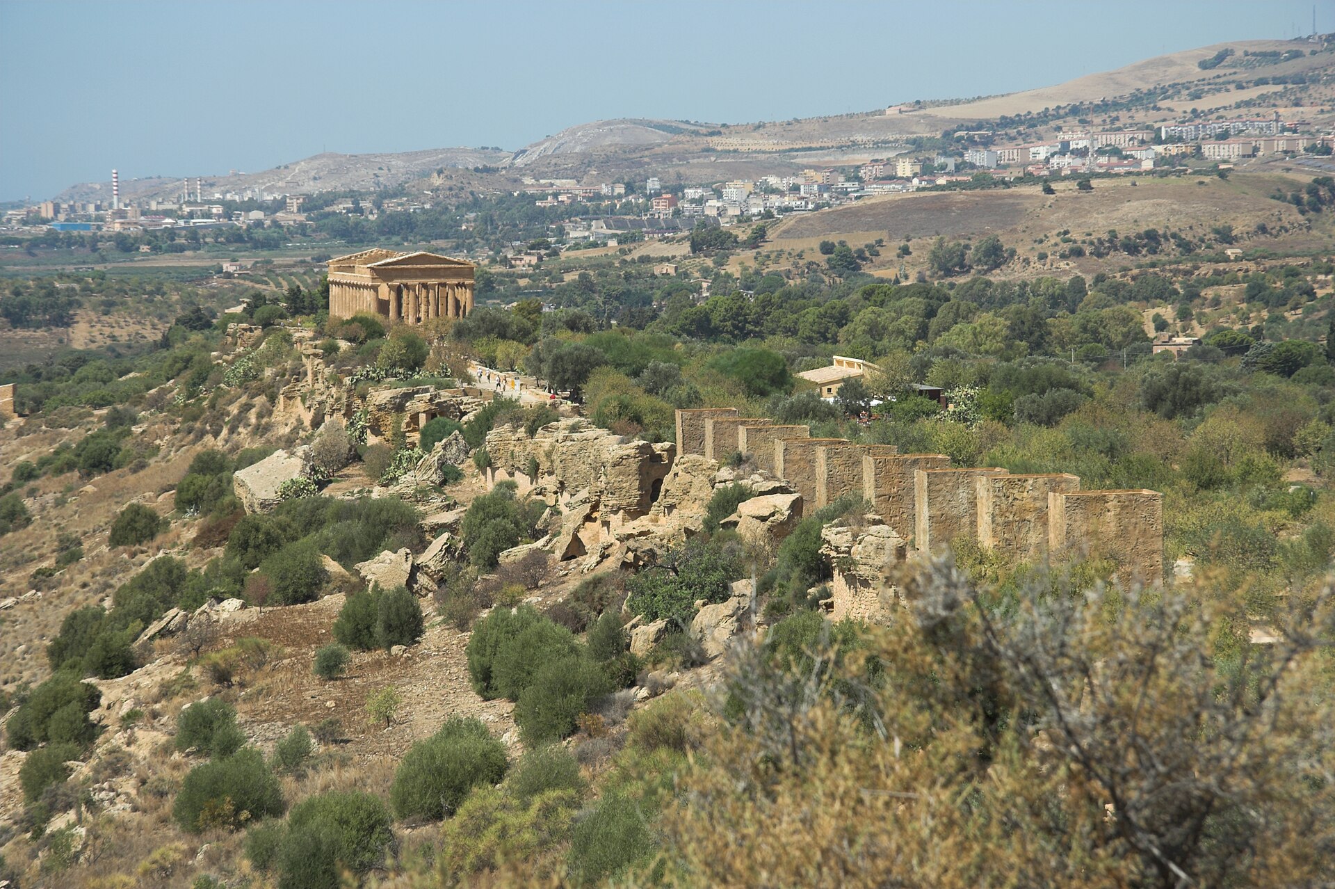 The archaeological park of ancient Akragas at Agrigento, Sicily.
