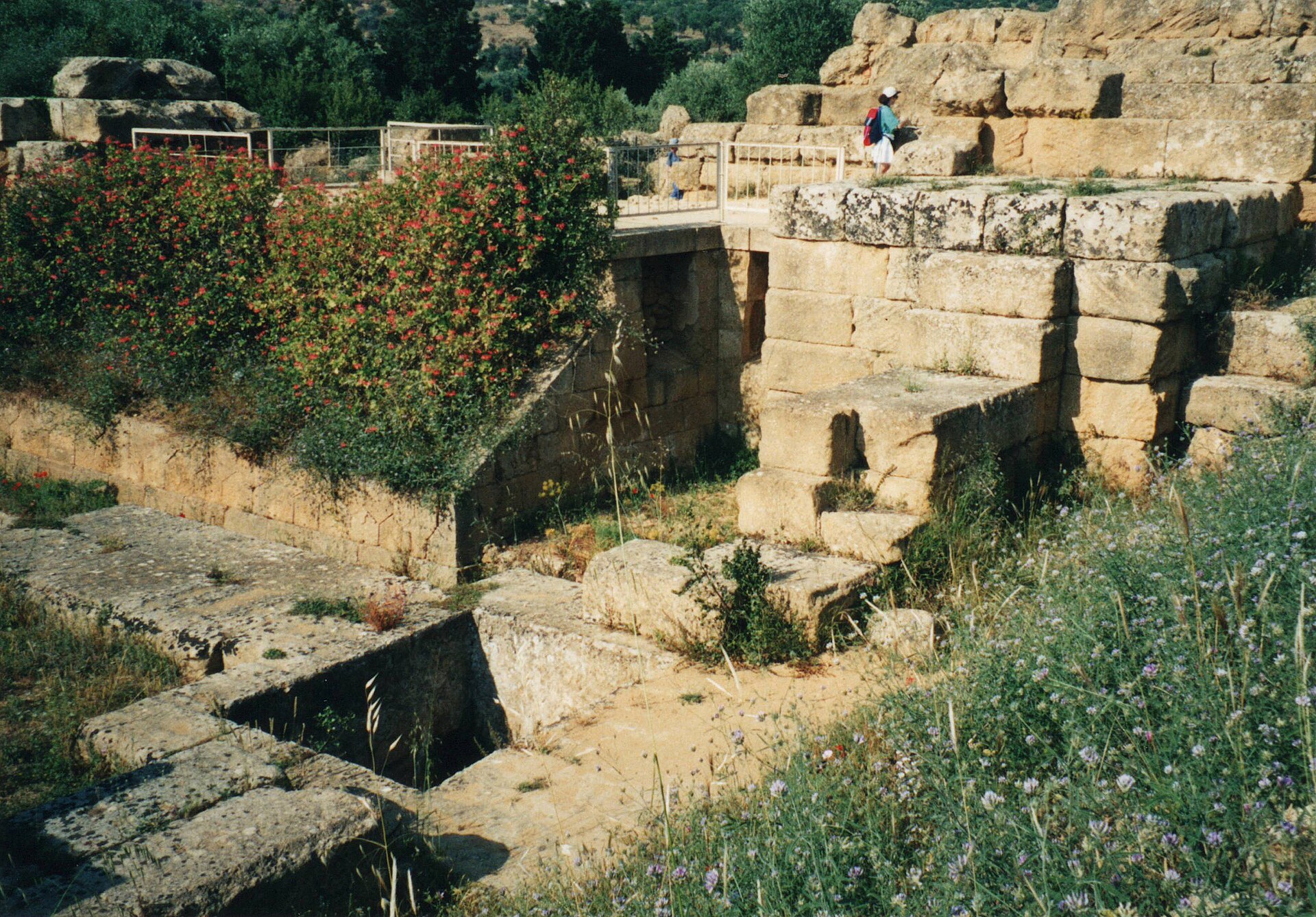 A giant telamon that once helped support the Temple of Olympian Zeus at Agrigento.