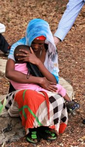 An Ethiopian mother and child