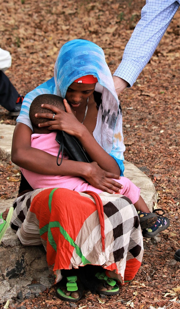 An Ethiopian mother and child