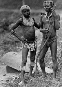 Great Andamanese men; the Andamanese are among the world's oldest peoples
