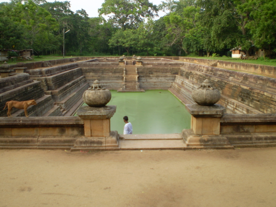 The Kuttam Pokuna, the twin bathing ponds of the monks of Anuradhapura.