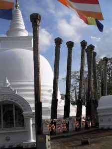 Thuparamaya, the oldest stupa in Sri Lanka, at Anuradhapura.