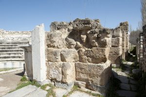 The well-preserved council house, or bouleuterion, of Aphrodisias.