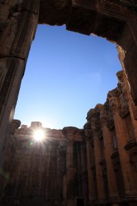 The Temple of Bacchus at Baalbek, one of the best-preserved Roman temples in the world.