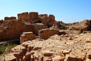 The remains of a palace of Nebuchadnezzar II at Babylon.