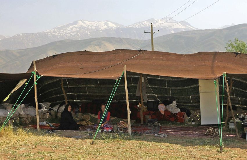 Bakhtiari nomads of southwestern Iran, a Lur people of the Zagros mountains.