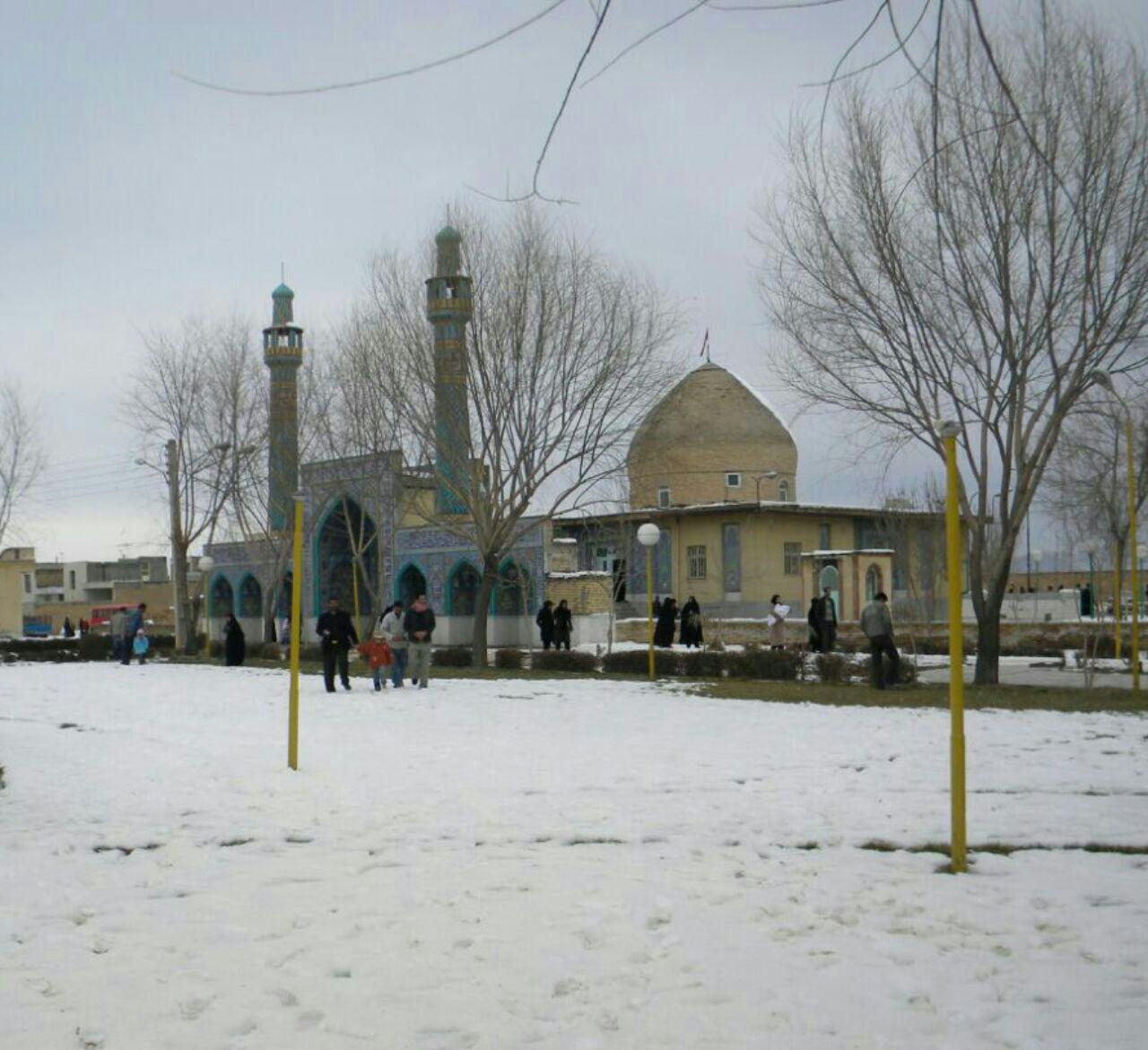An imamzadeh shrine in the Bakhtiari country; the people are Shia Muslims.