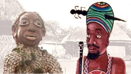 A depiction tied to Nchare Yen, the founder of the Bamum kingdom.