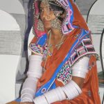 A Banjara (Lambani) woman in the vivid traditional dress of the community